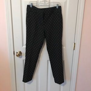 Loft Marissa Skinny size 8 embroidered pants